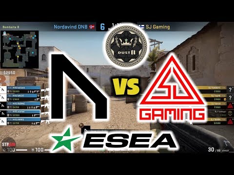 SJ Gaming vs Nordavind Highlights - ESEA Advanced Season 32 Europe * Dust2