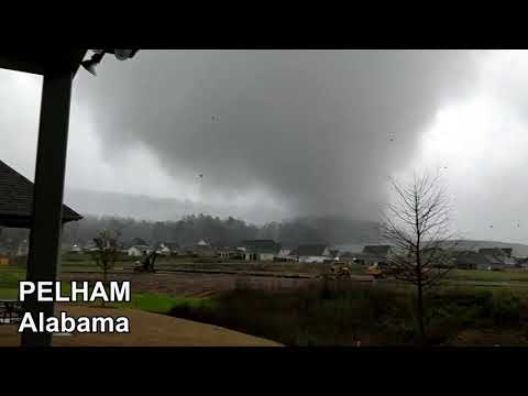 Tornado in Pelham, Alabama caught on camera