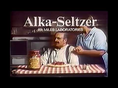 Funny Alka-Seltzer Mamma Mia Spaghetti Jack Somack TV Commercial From 1969