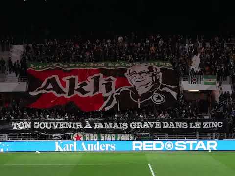 Red Star FC supporters paid tribute to Akli.