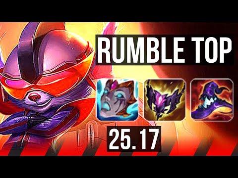 RUMBLE vs GANGPLANK (TOP) | 7 solo kills | KR Diamond | 25.17