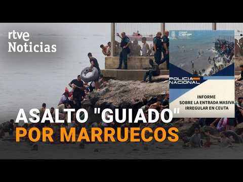 Crisis Migratoria Ceuta |Un informe policial advierte de una “entrada masiva” y asalto “guiado”|RTVE