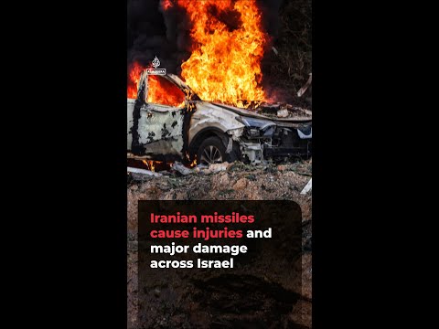 Iranian missiles cause injuries and major damage across Israel | #ajshorts
