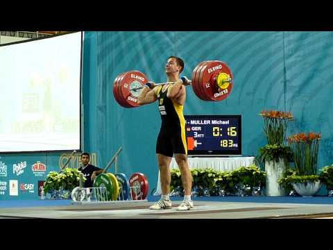 Michael Müller GER 183kg clean & jerk