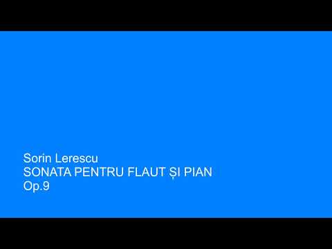 Sorin Lerescu: Sonata pentru flaut și pian