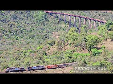 A beleza única da curva ferroviária do viaduto Ogeriza, Caeté/MG