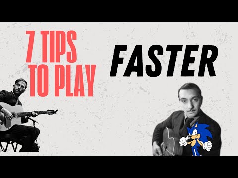 Gypsy Jazz Manouche Guitar Lesson- 7 tips to increase your speed and play fast!