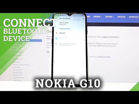 How to Connect Bluetooth Device to NOKIA G10 - Bluetooth Connection