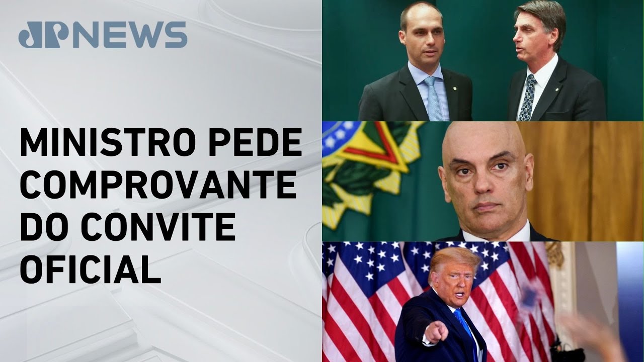 Eduardo Bolsonaro critica decisão de Moraes sobre ida de Bolsonaro a posse de Trump