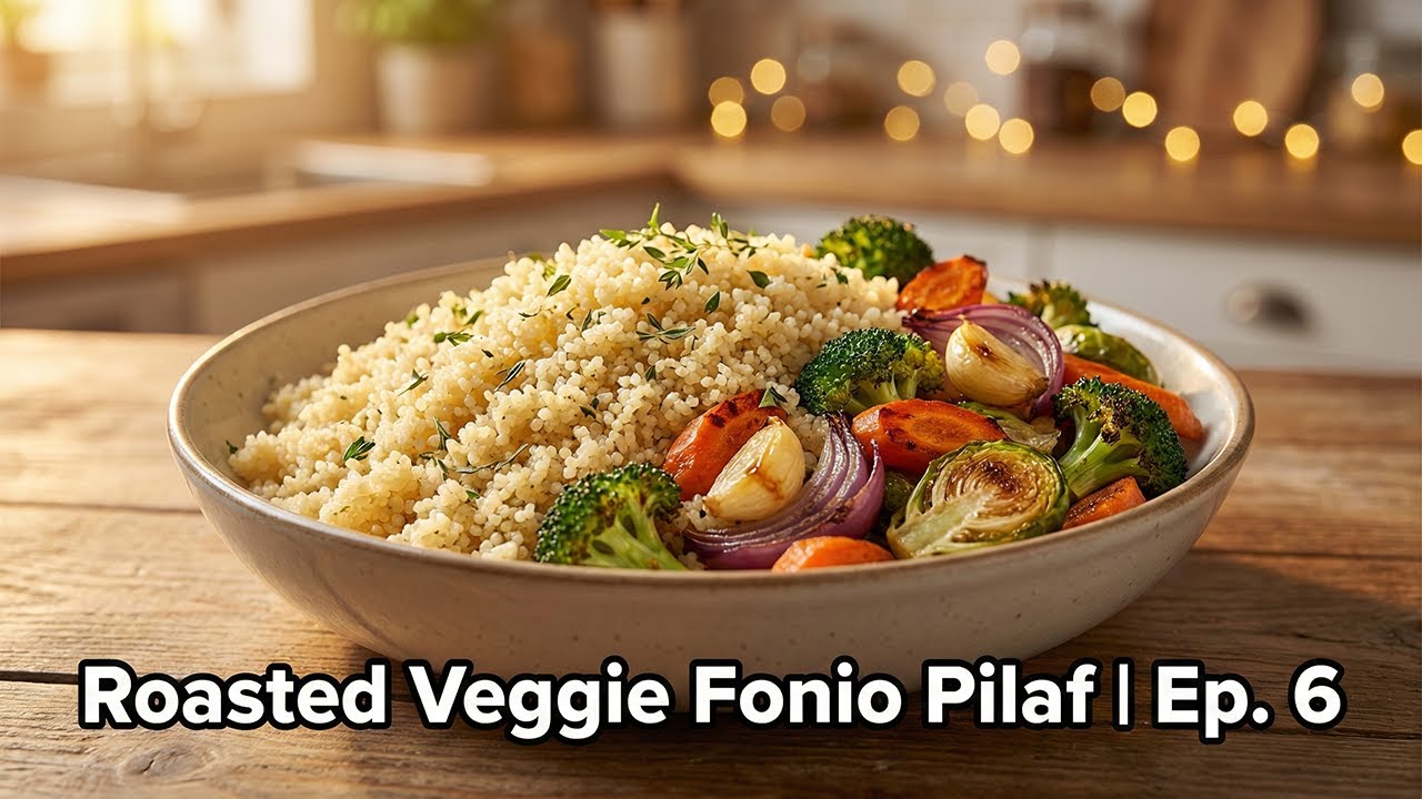 Roasted Veggie Fonio Pilaf (Nutrient-Dense & Delicious)
