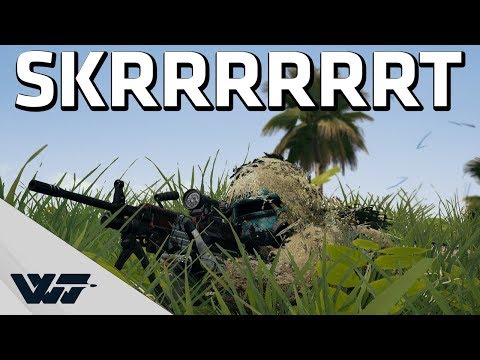 SKRRRRRRRRT - Scoped M249 with amazing new custom sound effects - PUBG