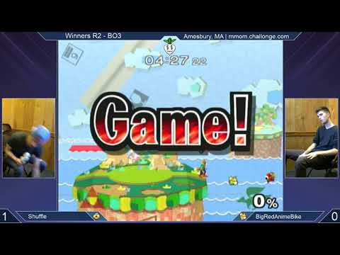 MMOM180 SSBM - Shuffle (Sheik, ICs) vs. BigRedAnimeBike (Fox) - Melee WR2