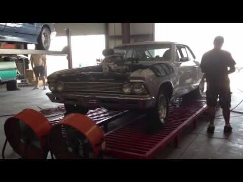 66 Chevelle on the dyno