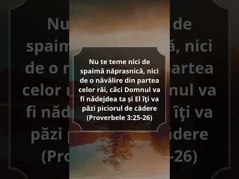 Proverbele 3:25-26 #Biblia #Biserica #Hristos #VersetulZilei