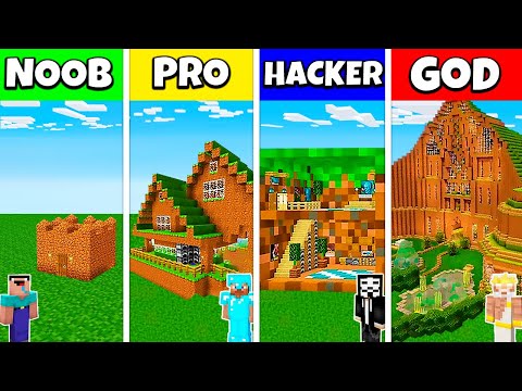 Dirt house challenge: Noob vs Pro vs Hacker vs God