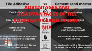 Tiling Adhesives or Sand Cement Mix: Which one is better?