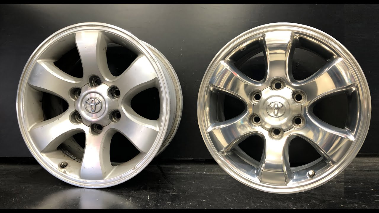 【アルミホイール磨き】古いトヨタランドクルーザーの純正ホイールを鏡面になるまで磨いてみた