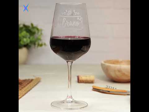 Copo de vinho personalizado