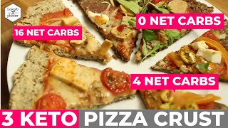 Top 3 Keto Pizza Crust Recipes | Vegan Keto Crust + Crunch Test