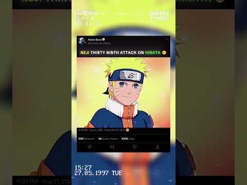 Neji Thirty Ninth Attack On Hinata 🥴 || #shorts #shortvideo #naruto #hinata #neji #viral