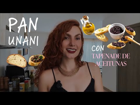 Pan de harina de ALMENDRAS UNANI y TAPENADE de aceitunas