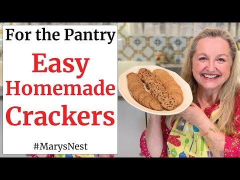 Easy SLICE and BAKE Healthy Crackers Recipe - Homemade Crackers Recipe from Scratch