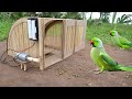 Creative Beautiful Small Cage With Motor For Parrot Trap_ Bird Trap Technology