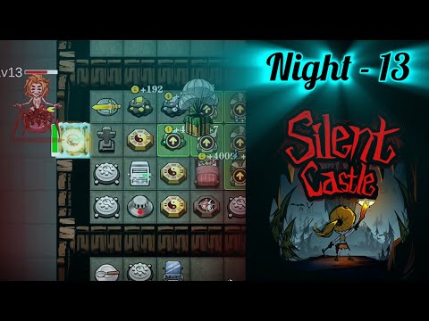 Beating Night 13 With Only 1 Turret! Miner Gold Strategy – Silent Castle