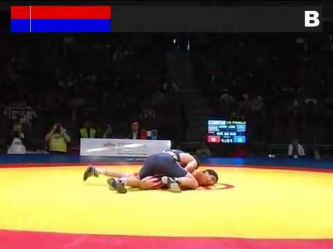 AMOYAN, Roman (ARM) ALIYEV, Elchin (AZE) European Championship 2012 18 final