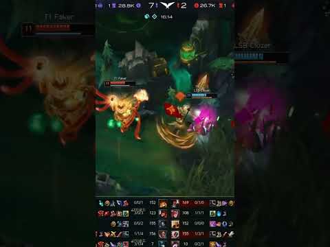 LSB Clozer Akali SoloKill T1 Faker Azir - T1 vs LSB 2023 LCK Spring #shorts