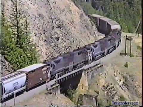 Classic Railroad Series 826 - Trains on a Mountain Side July 28, 1990.
