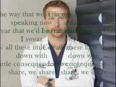 How We Operate-Kevin McKidd-Lyrics [Grey's Anatomy]