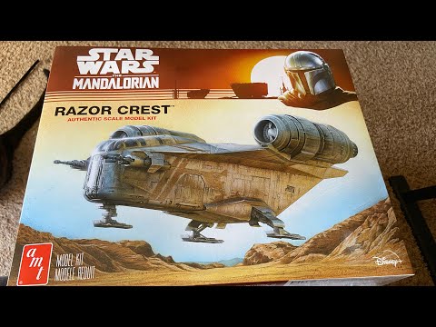 NEW AMT Star Wars Razor Crest 1/72 unboxing!