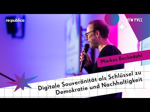 re:publica x New Fall Festival 2025: Markus Beckedahl – Digitale Souveränität