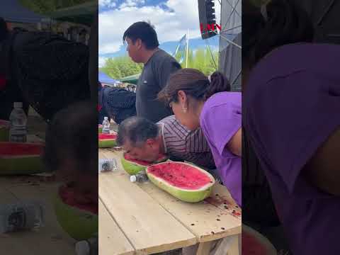 Quién come más sandía y quién pela más papa: las competencias de velocidad en la fiesta del agricult