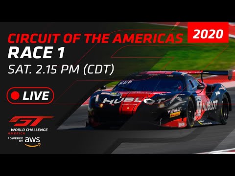 2020年 ブランパンGTワールドチャレンジ・アメリカ（COTA）レース1ライブ配信動画