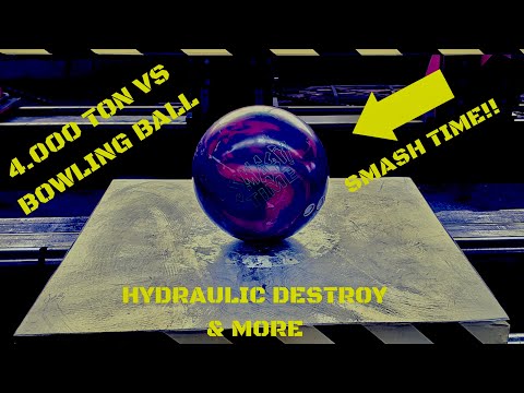 Hydraulic Press 4000 ton vs Bowling Ball #hydraulicpress #destroy #4000ton