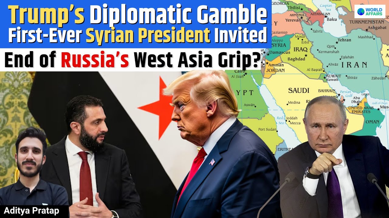 Donald Trump Hosts Syria’s Ahmad al-Sharaa | First-Ever Syrian President at the White House