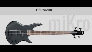 Video thumbnail for REVIEW - Ibanez Mikro GSRM20B Short-Scale Bass Guitar - Weathered Black. by creatine361