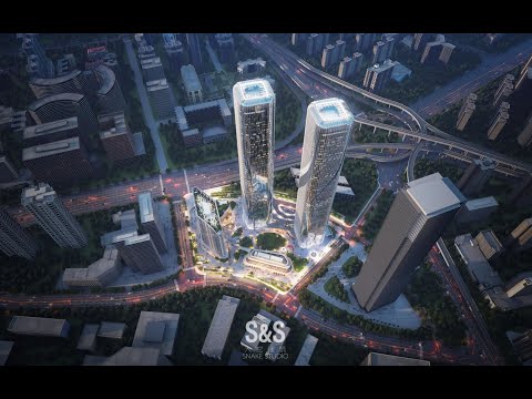 CGSOREAL - SNAKE STUDIO  | Bird's-eye View Night Scene Tutorial D5 Render