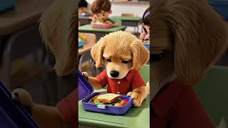 Todas as crianças ajudaram este cachorro.