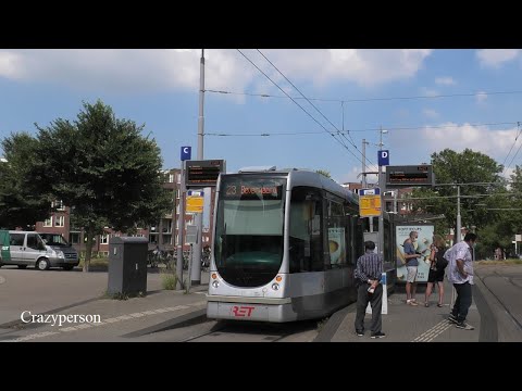 RET Tram 23 Vertrek Marconiplein Rotterdam in 2020