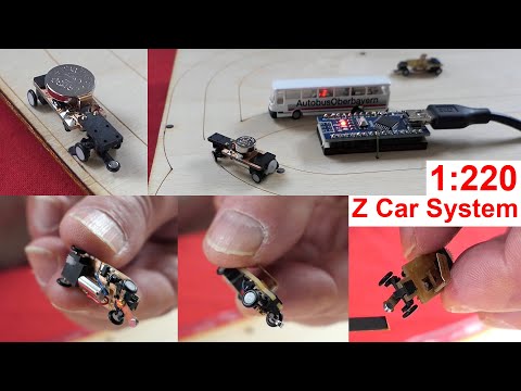 Spur Z Car System für autonom fahrende Autos in 1:220 @ MVG Museum-Ausstellung 3/2024 Interview