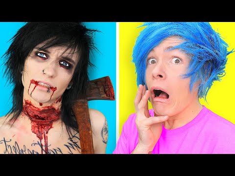 Trying Spooky Halloween SFX Makeup by 5 Minute Crafts and TikTok