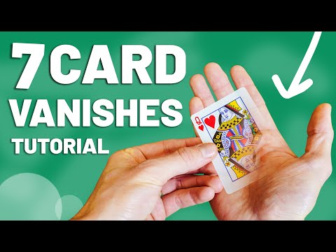 7 Ways How To Vanish A Playing Card INSTANTLY (Magic Tutorial)