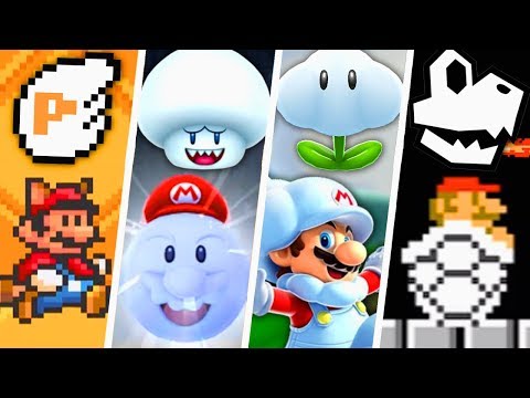 Evolution of Super Mario White Power-Ups (1988 - 2019)