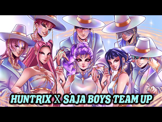 Vídeo relacionado con KPop Demon Hunters Oficial Sudadera con Capucha para Niñas, 4-14 Años, Sudadera Huntrix (9-10 Años, Negro/Rosa Saja Boys)