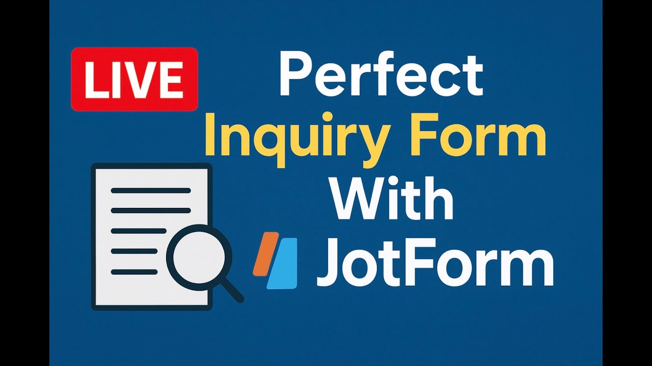 How to Create the Perfect Inquiry Form with JotForm | Travel Advisor Training