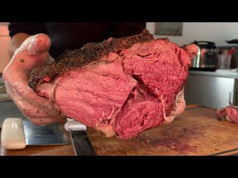 Trimming some THICK beef back ribs and smoking a prime...