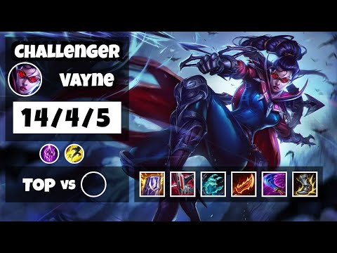 Vayne 11.18 S11 Gameplay Challenger Top (14/4/5) - EU